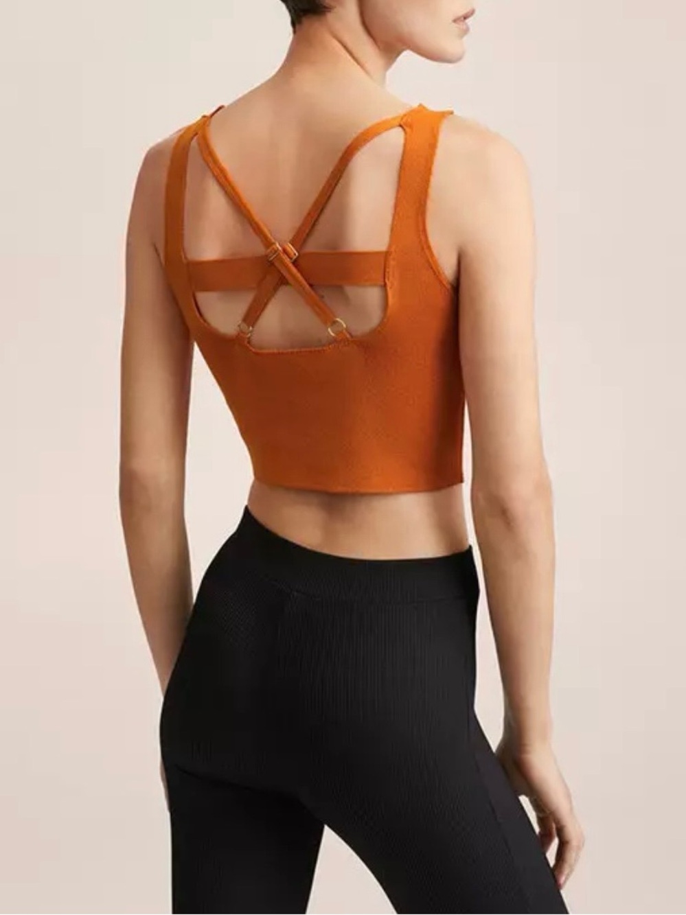 NWOT - Mango Wrap Back Crop Top